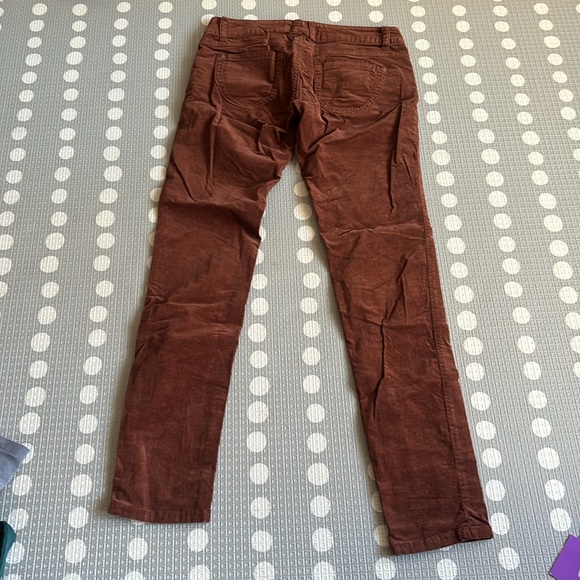 JOLT Rust Cognac Corduroy Tight Skinny Pant Size 1 - Picture 7 of 7